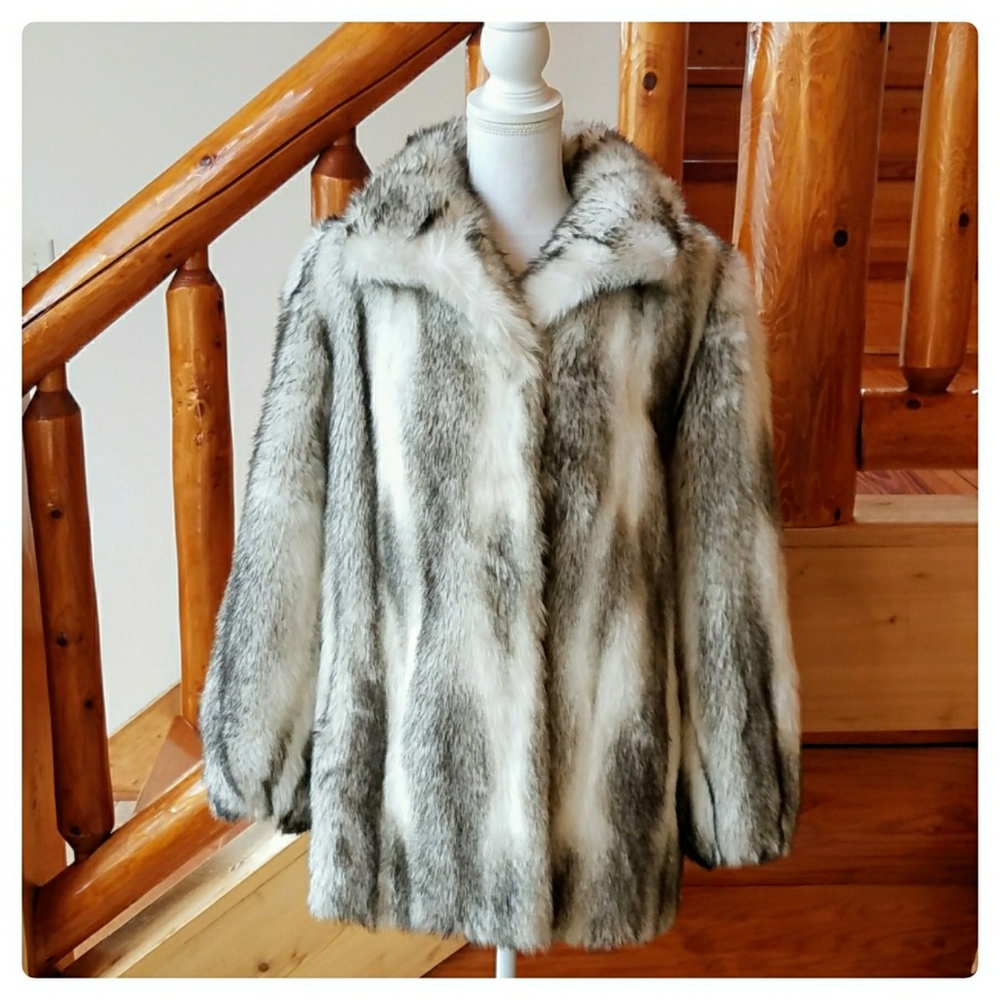 Vintage Faux Fur Coat by Intrigue